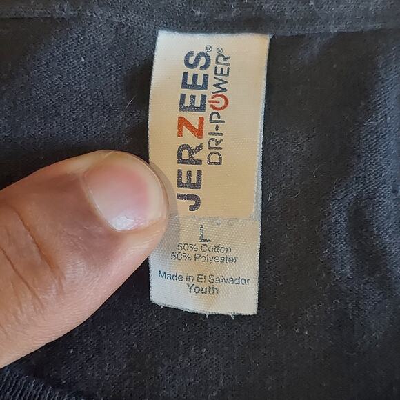 Jerzees Dri Power Shirt Youth Large Multicolor Space Cat Short Sleeve Tee - Picture 4 of 6